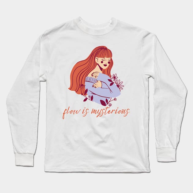 flow is mysterious Long Sleeve T-Shirt by blue-koala